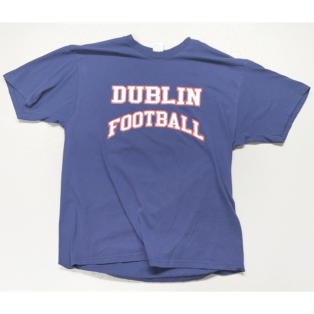 Dublin Football T Shirt Adult XL Blue Graphic Tee Mr. Singletary Cotton Blend